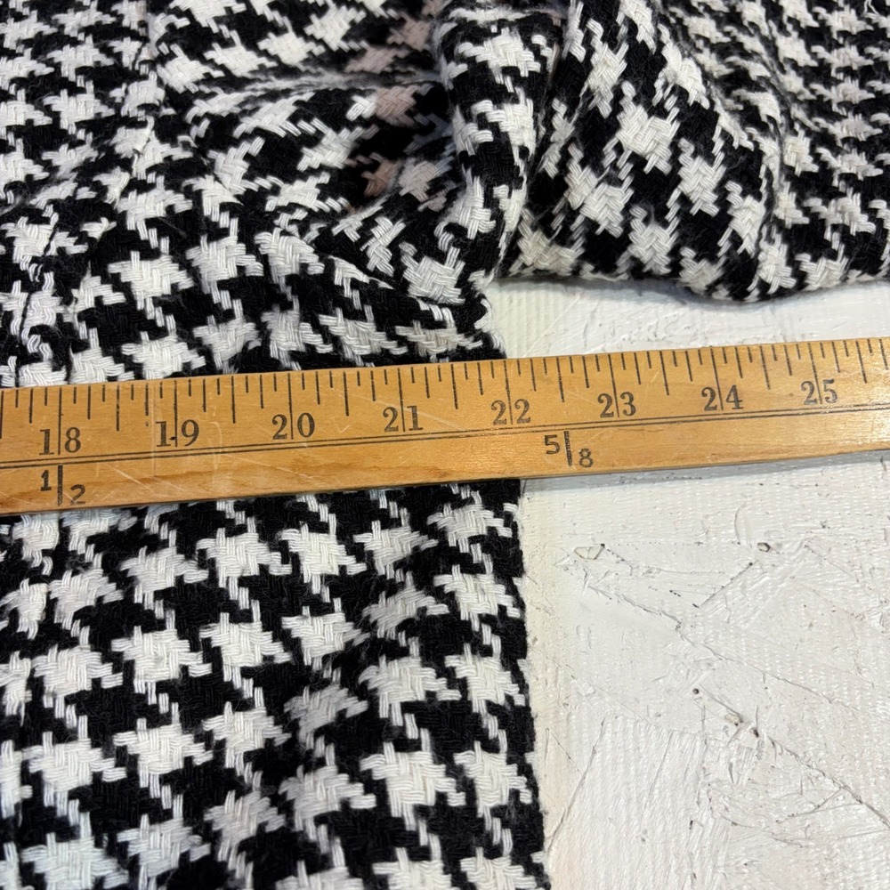 Liz Claiborne Wool Jacket – XL Black White Houndstooth Cropped - Picture 9 of 14